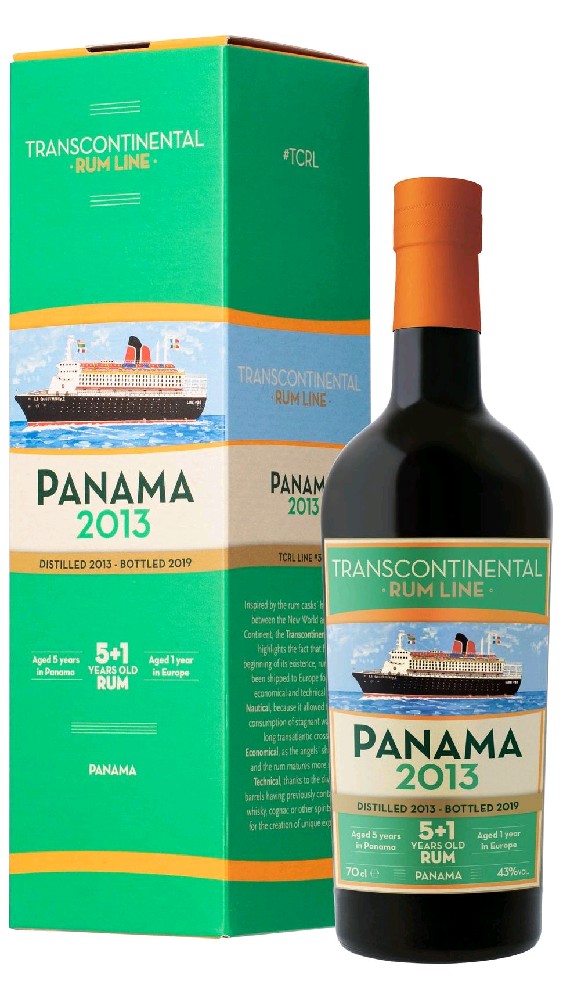 Rum Transcontinental 2013 Panama gB 43%0.70l lahve rum od výrobce Transcontinental Rum Transcontinental 2013 Panama gB 43%0.70l