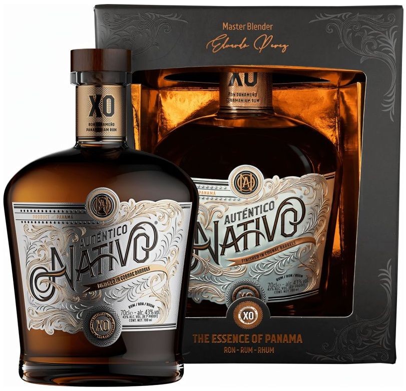 Rum Autentico Nativo XO v tubě 43%0.70l