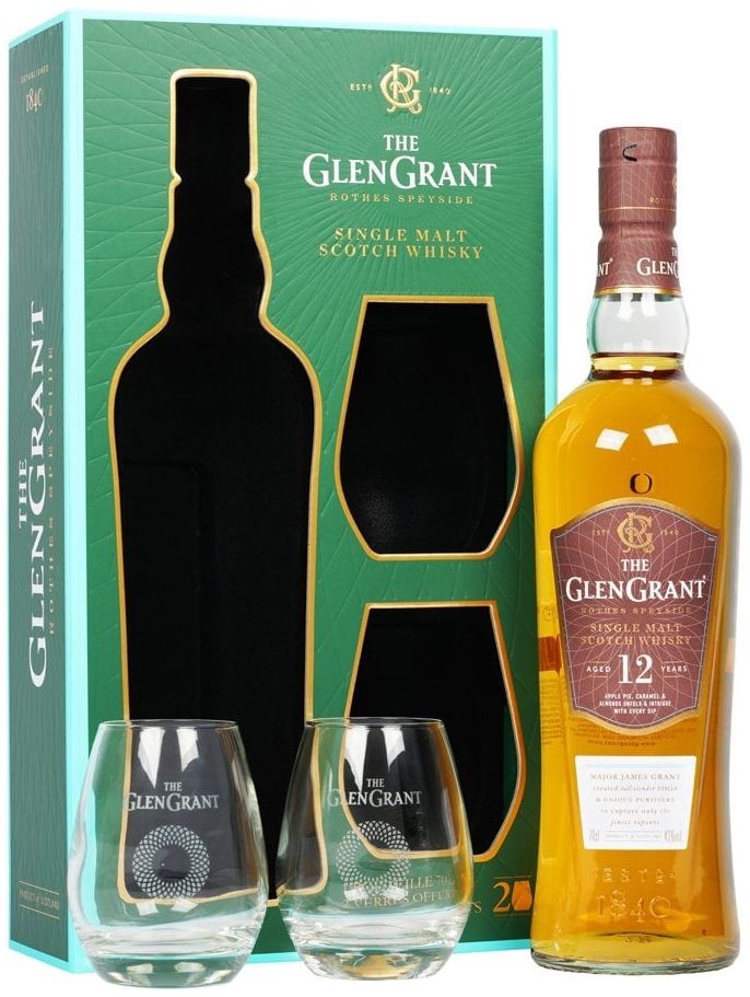 Glen Grant 12y + 2 skleničky 0.7l