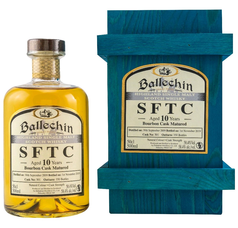 Whisky Ballechin 10y 2009 wB 58.4%0.50l