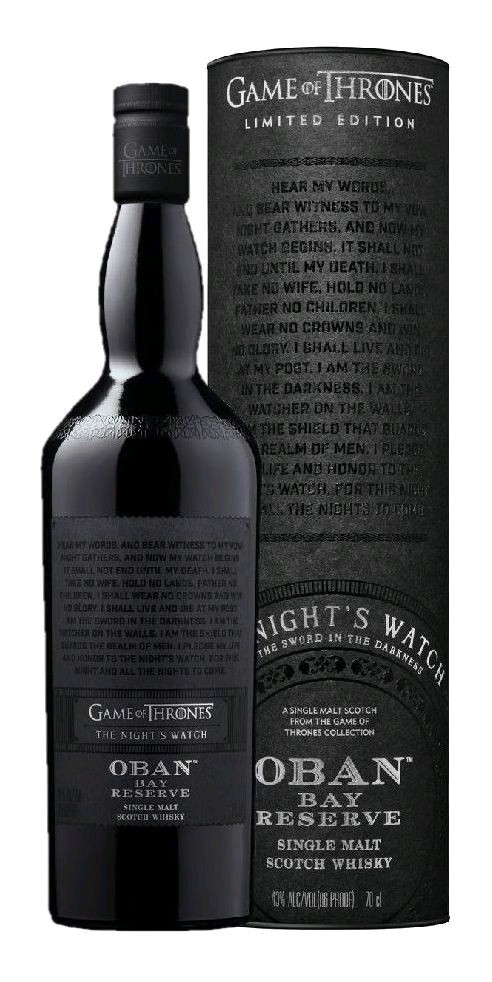 Whisky Oban Game of Thrones ltd. Night´s Watch gT 43%0.70l