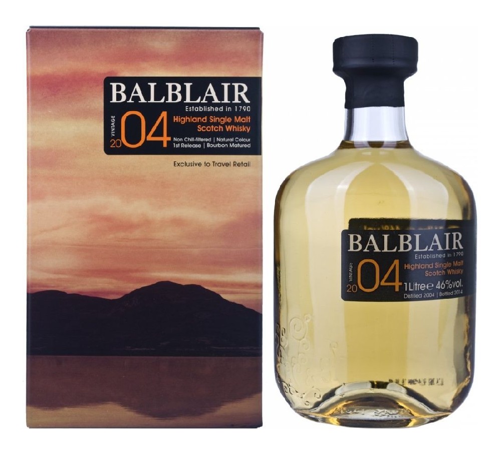 Whisky Balblair 2004 Bourbon Cask gB 46%1.00l