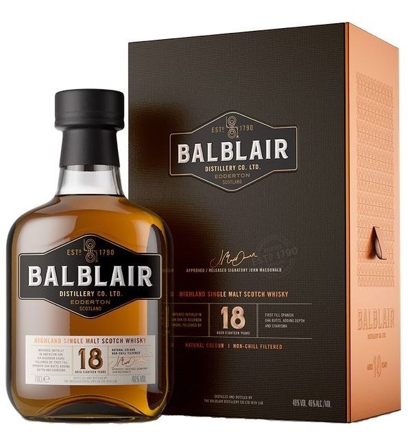 Whisky Balblair 18y gB 46%0.70l