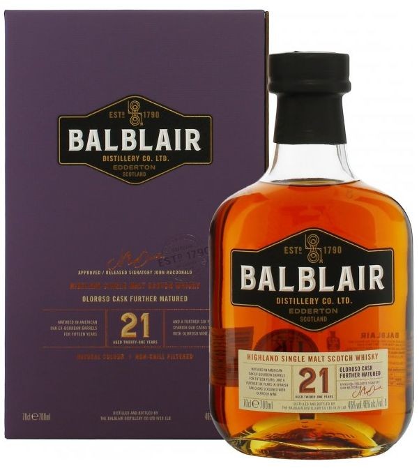 Whisky Balblair 21y gB 46%0.70l