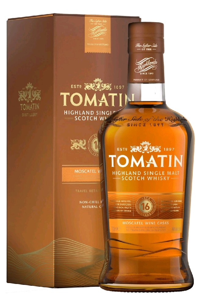 Whisky Tomatin 16y Moscatel cask gB 46%0.70l