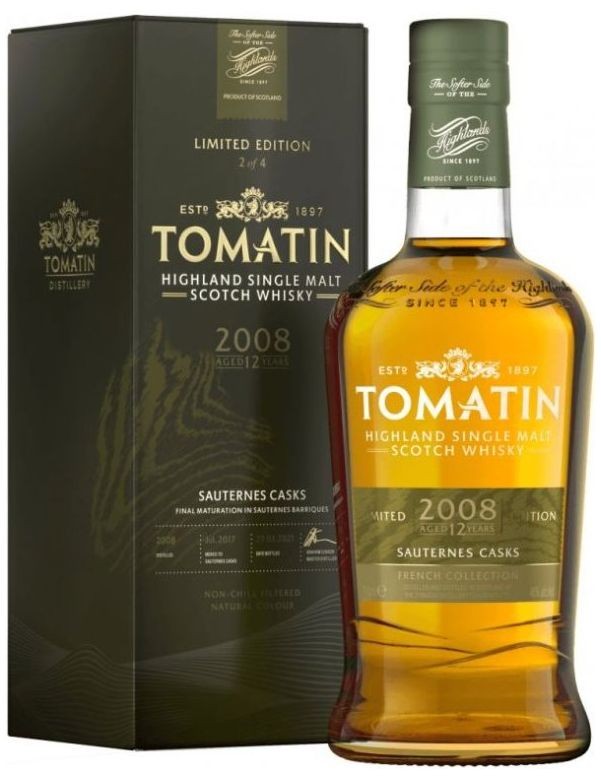 Whisky Tomatin 2008 French Cask Sauternes gB 46%0.70l
