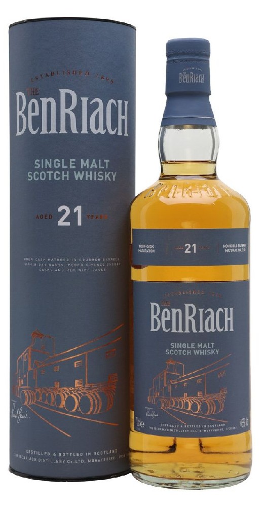 Whisky Benriach 21y Classic Four cask tubus gT 46%0.70l