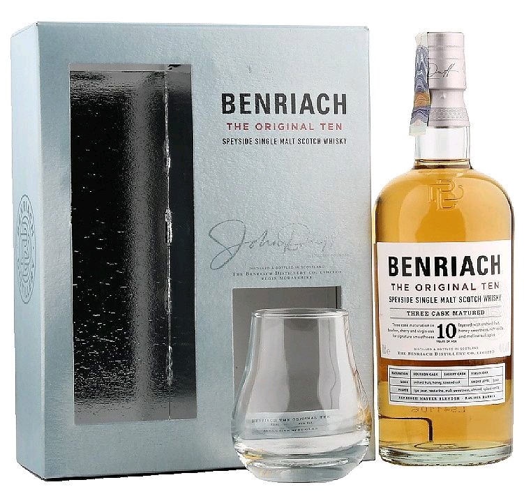 Whisky Benriach 10y the Original Ten + sklo gB 43%0.70l