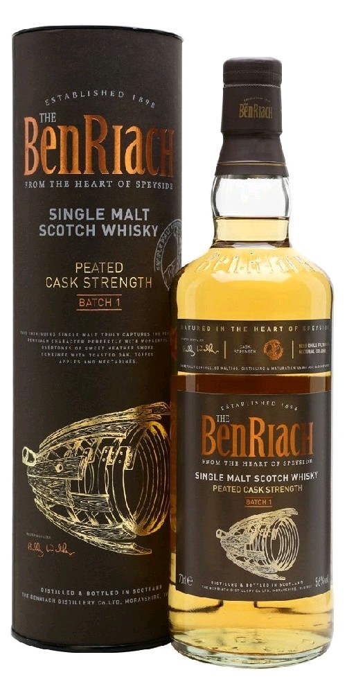 Whisky Benriach Peated Cask stregth b.1 gT 60%0.70l