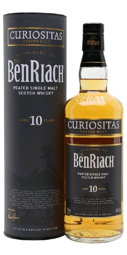 Whisky Benriach 10y Curiositas Peated Malt gT 46%0.70l