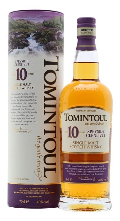 Whisky Tomintoul 10y gT 40%0.70l