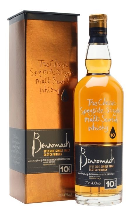 OLD Whisky Benromach 10y Classic Malt zlatá krabička gB 43%0.70l