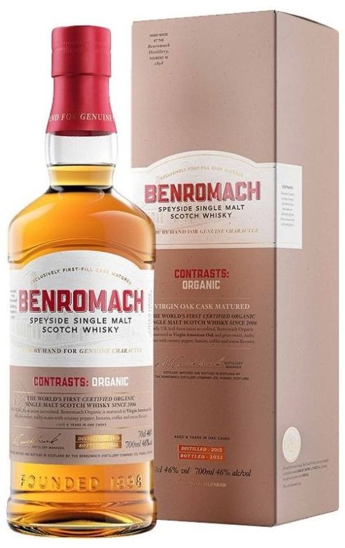 Whisky Benromach Contrast Organic 2013 gB 46%0.70l