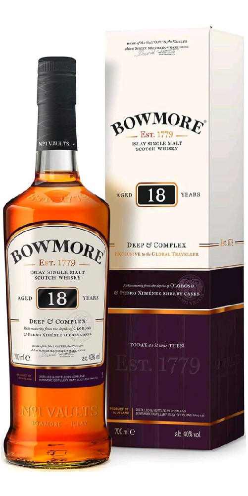 Whisky Bowmore 18y gB 43%0.70l