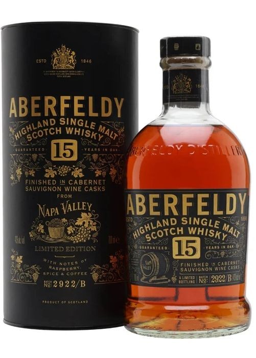 Whisky Aberfeldy 15y Napa Valley cask gT 43%0.70l