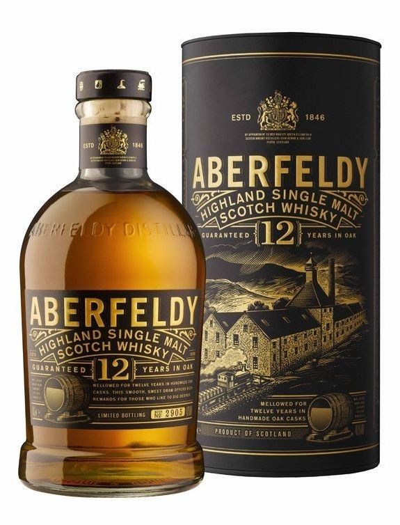 Whisky Aberfeldy 12y v tubě 40%0.70l