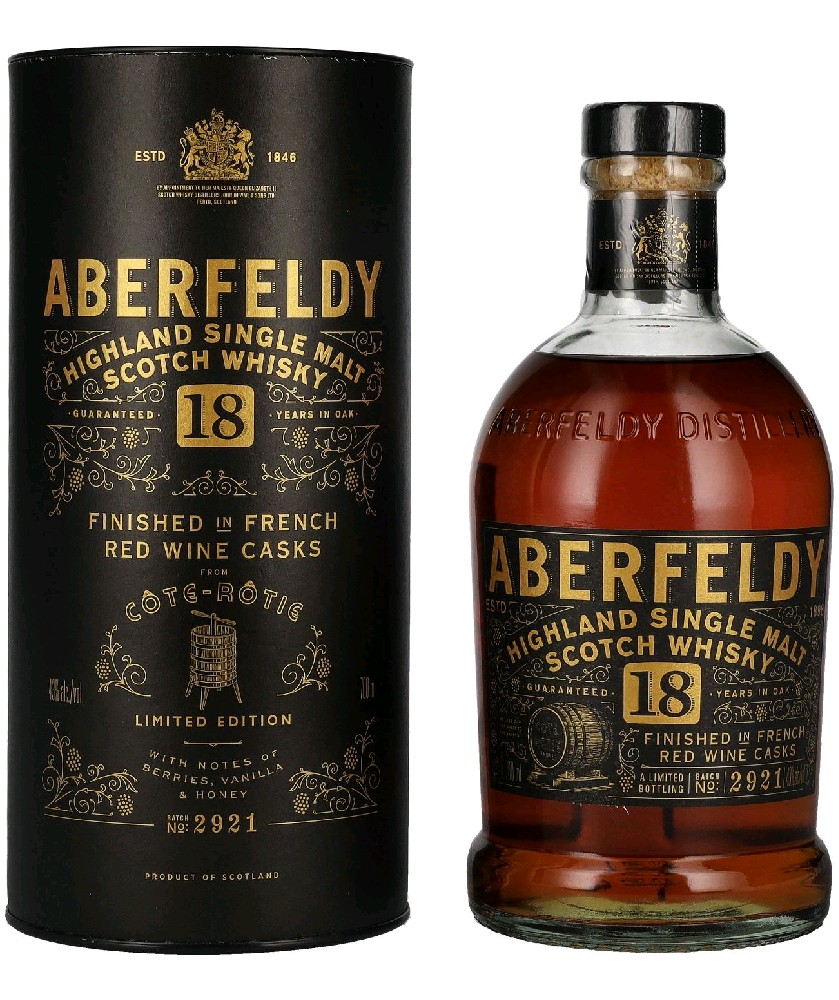 Whisky Aberfeldy 18y Cote Rotie cask gT 43%0.70l