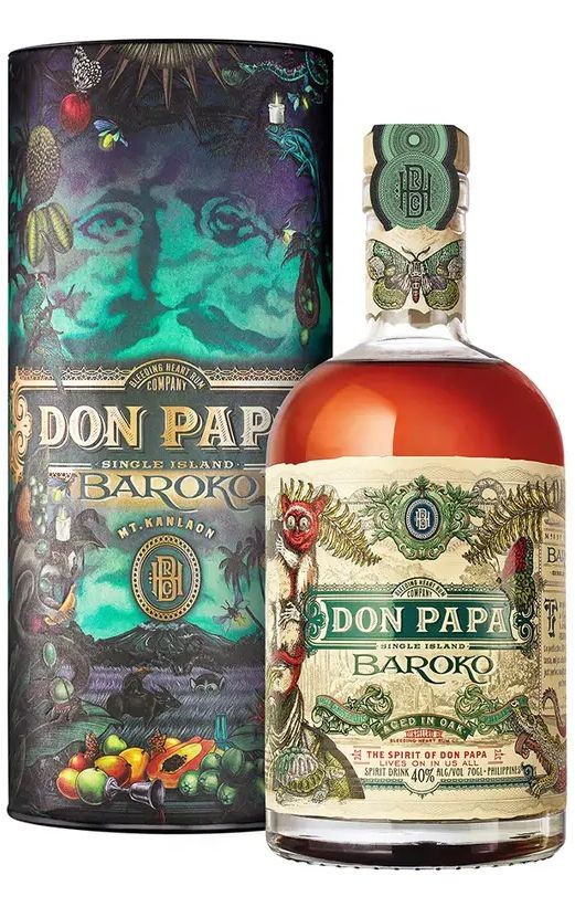 Rum Don Papa Baroko ltd.v tubě Harvest gT 40%0.70l