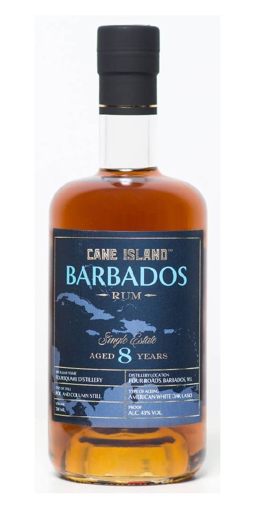 Cane Island Barbados 8y 43%0.70l