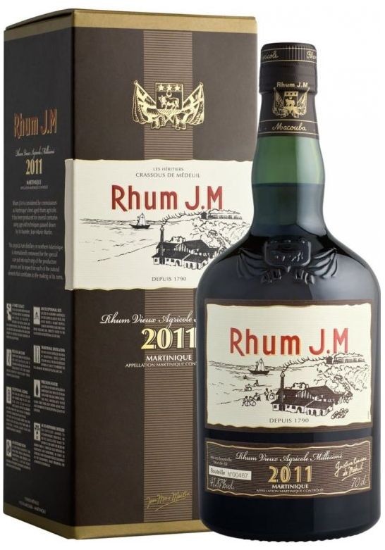Rum J.M Rhum Millésimé 2011 gB 41.87%0.70l