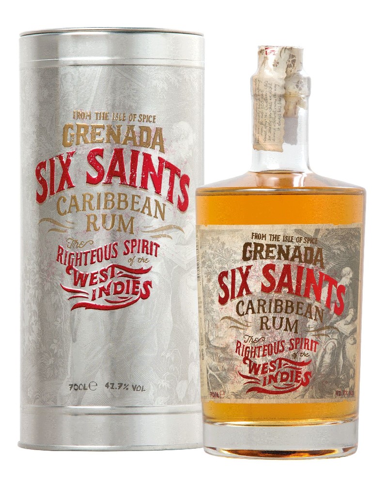 Rum Six Saints PX v tubě 41.7%0.70l
