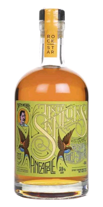 Rock Star Rum Rockstar 2 swallows Pineapple & Salted Caramel 38%0.50l