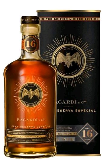 Rum Bacardi 16y Gran Reserva Especial gT 40%1.00l
