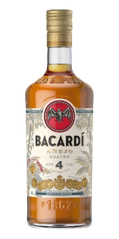 Rum Bacardi 4y Cuatro Aňejo 40%0.70l