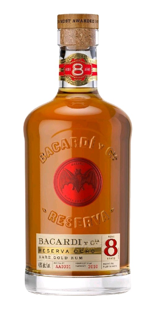 Rum Bacardi 8y Reserva Ocho holá lahev 40%0.70l