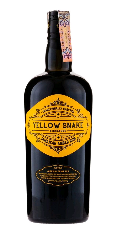 Rum Yellow Snake holá lahev 40%0.70l