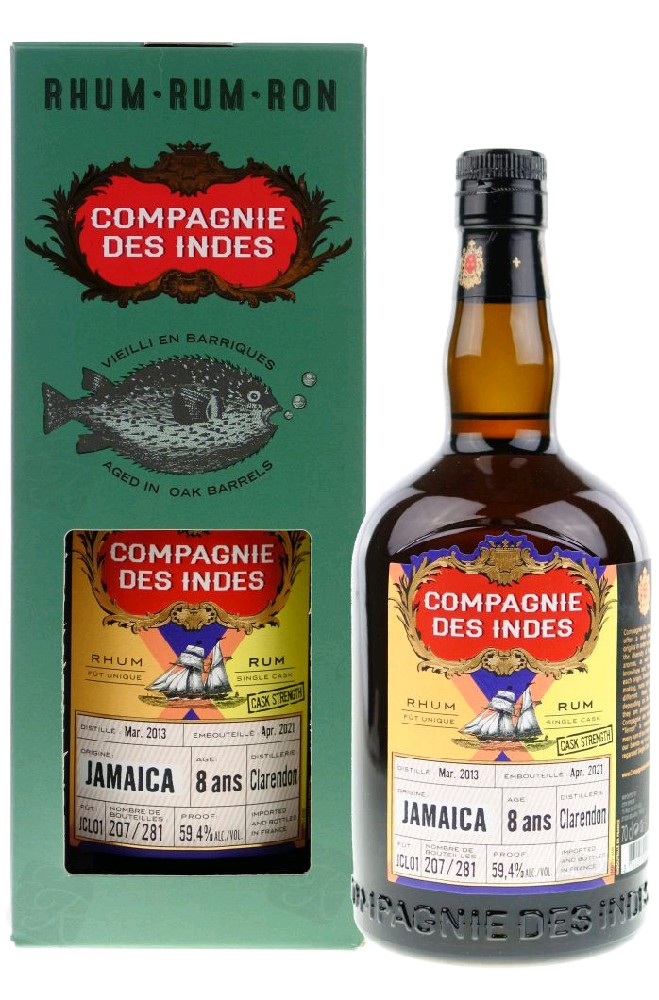 Compagnie des Indes Rum Compagnie des Indes Clarendon 8y gB 59.4%0.70l
