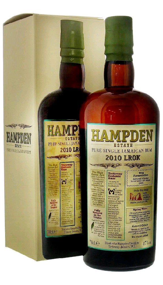 Rum Hampden LRok 2010 Pure single gB 47%0.70l