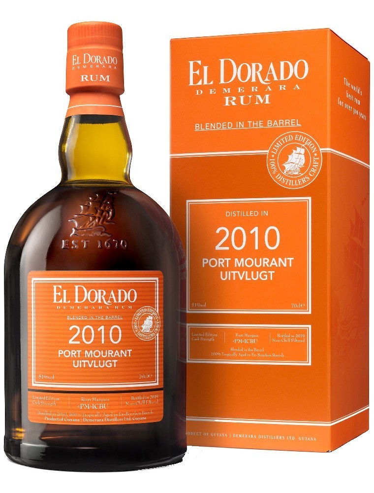 Rum el Dorado 2010 Port Mourant Uitvlugt gB 51%0.70l