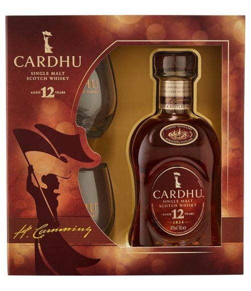 Whisky Cardhu 12y + 2sklo gB 40%0.70l