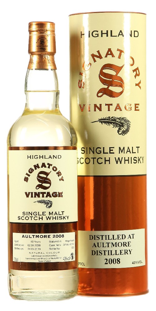 Whisky Aultmore 2008 Signatory v plechu 43%0.70l