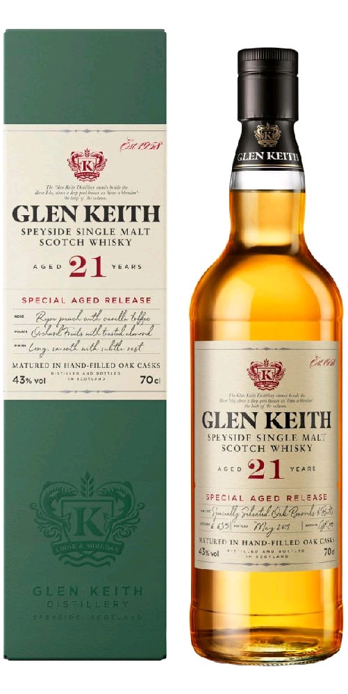 Whisky Glen Keith 21y gB 43%0.70l