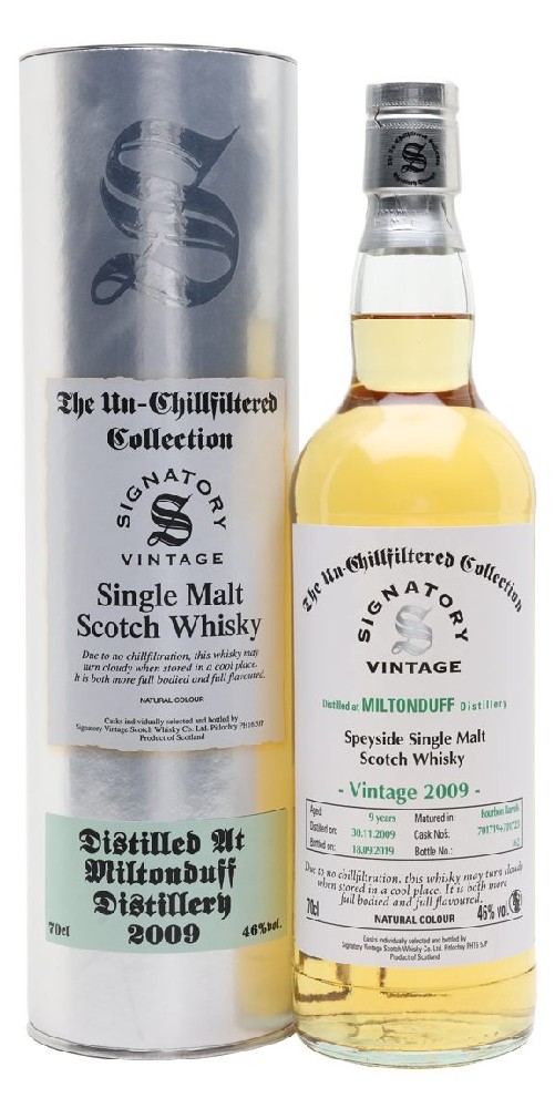 Miltonduff Signatory UnChillfiltered 2009 gT 46%0.70l
