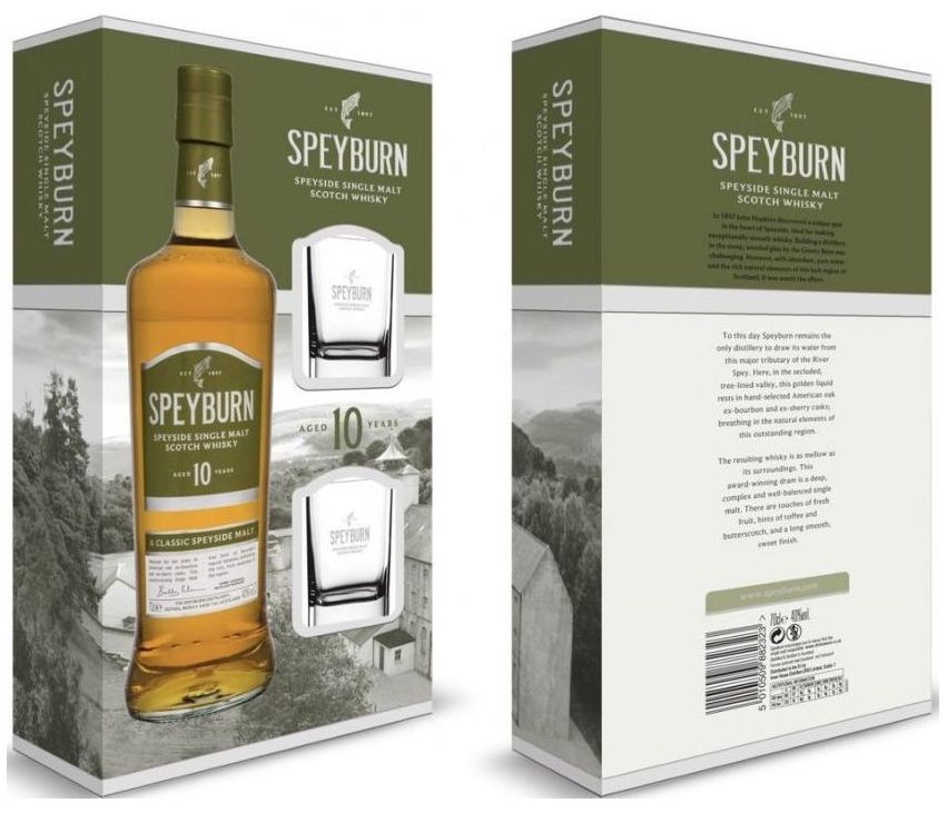 Speyburn 10y + 2 skleničky 0.7l