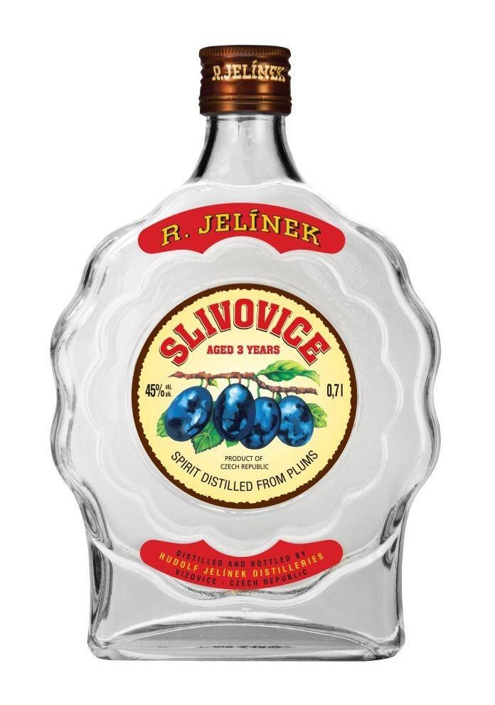 Jelínek Rudolf Jelínek Slivovice bílá budík 3y 0.7l