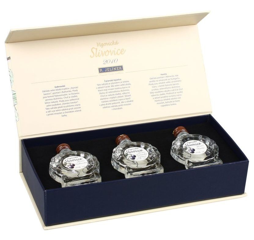 Jelínek Rudolf Jelínek Slivovice Vizovická 2010 3x 0.05l
