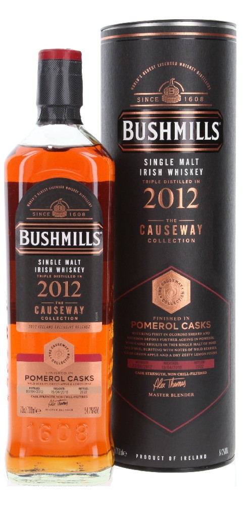 Whisky Bushmills Causeway 2012 Pomerol gT 54.2%0.70l