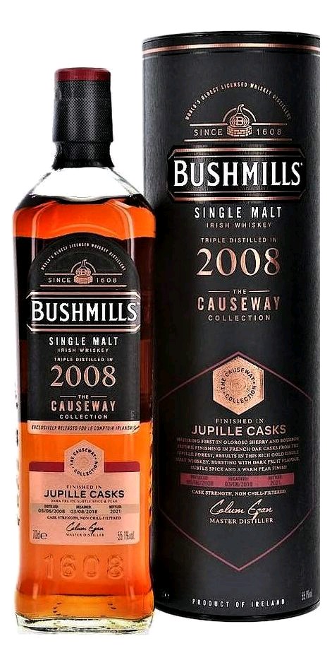 Whisky Bushmills Causeway 2008 Jupille cask gT 55.1%0.70l