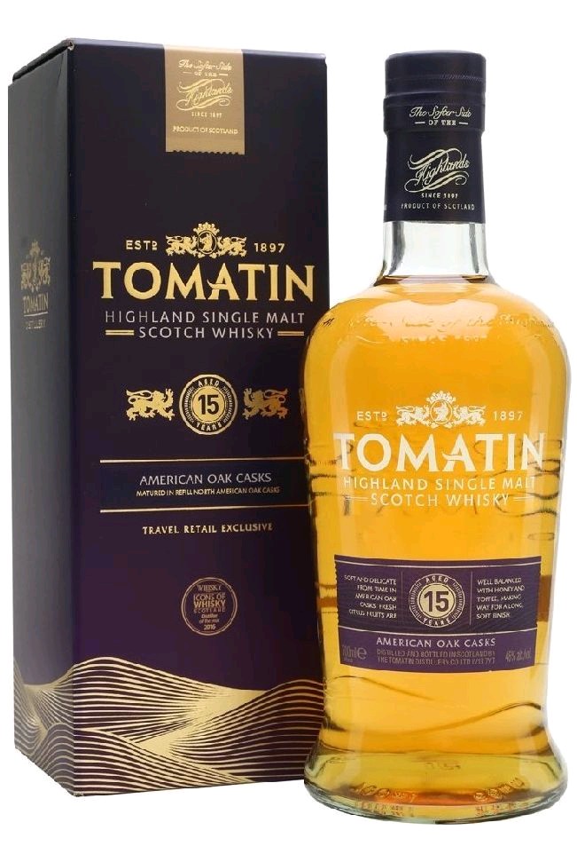Tomatin 15y American oak 0.7l
