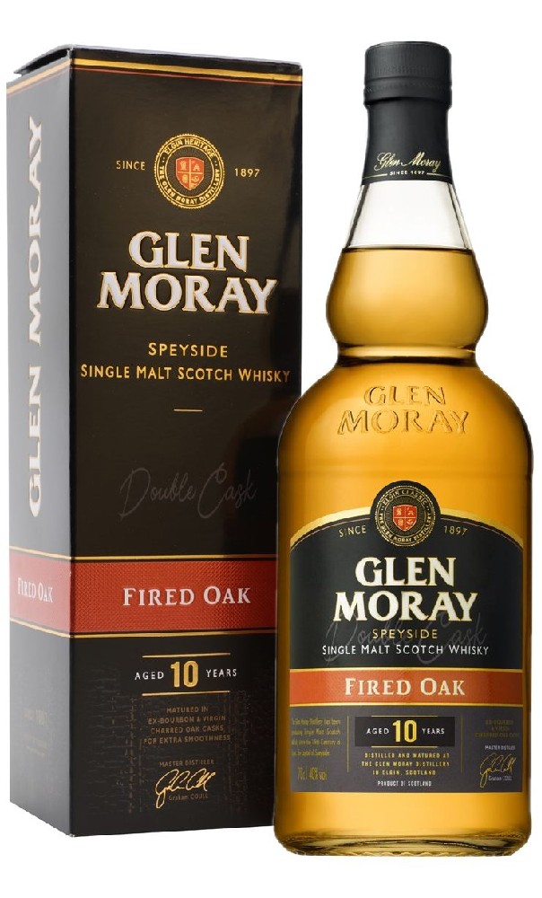 Whisky Glen Moray 10y Fired oak Double cask gB 40%0.70l