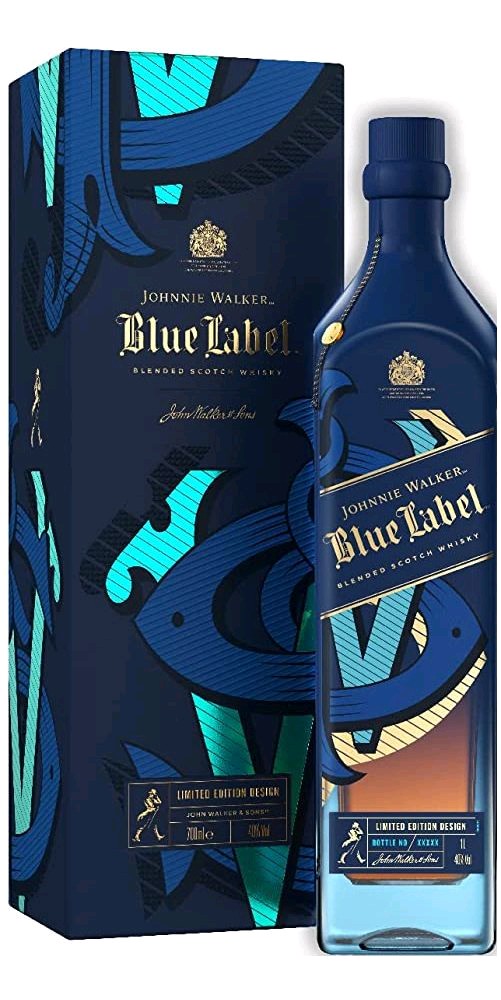 Johnnie Walker Whisky J.Walker Blue by ICON Jim Beveridge GB 40%0.70l