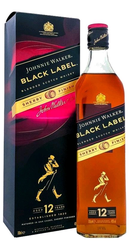 Johnnie Walker Whisky J.Walker Black label Sherry Cask 12y gB 40%0.70l