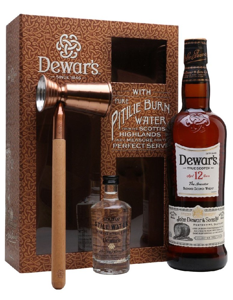 Whisky Dewars 12y + voda gB 40%0.70l
