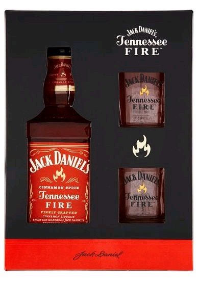 Whisky Jack Daniels Fire + 2sklo gB 35%0.70l