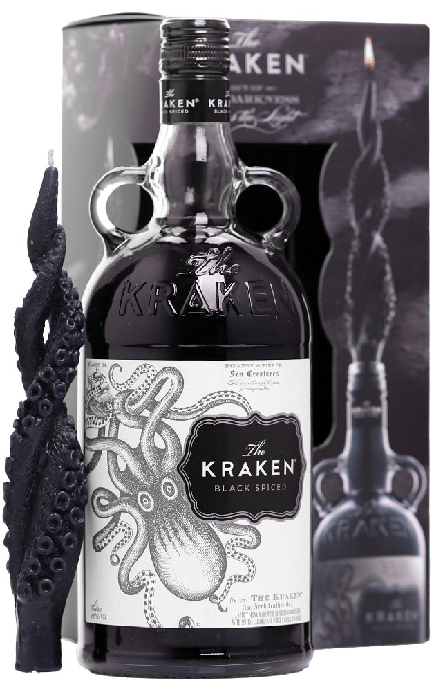 Spiced Kraken Black + svíčka 1l