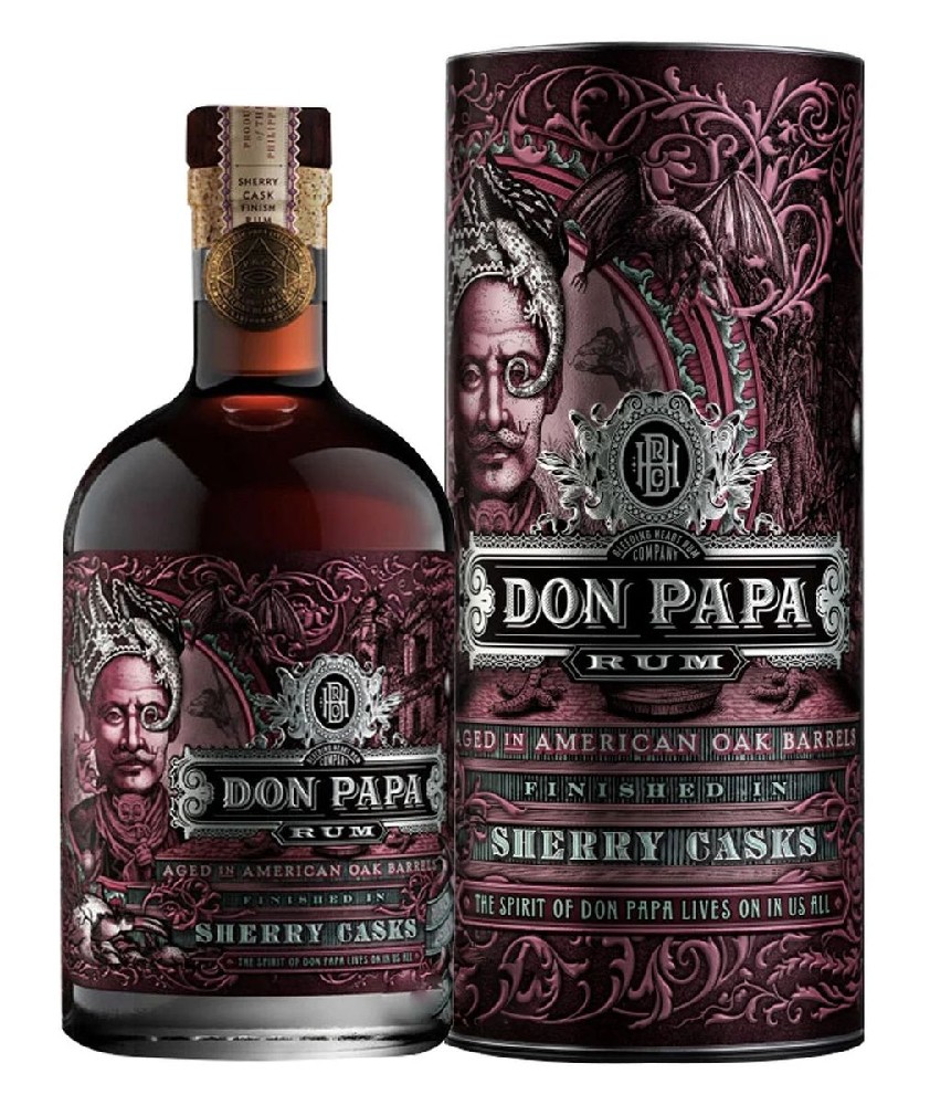 Don Papa Sherry cask v tubusu 0.7l